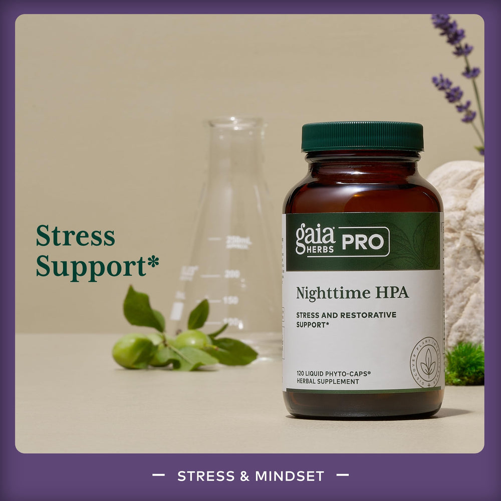 Ashwagandha root extract used in Gaia Herbs Pro Nighttime HPA