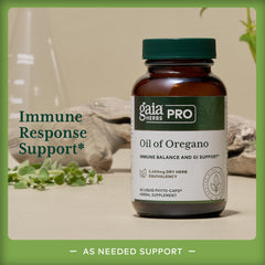 Supplement facts panel for Gaia Herbs PRO Oil of Oregano