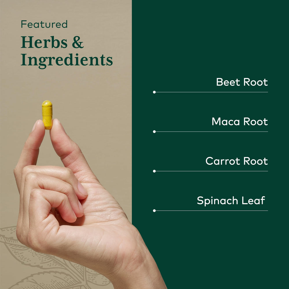 GAIA Herbs PRO regenerative organic farm backdrop emphasizes sustainable sourcing.