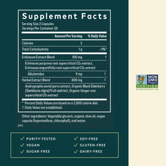 Gaia Herbs Quick Defense echinacea close-up emphasizes premium ingredient
