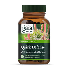 Gaia Herbs Quick Defense bottle – front view
