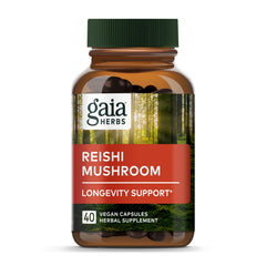 Gaia Herbs Reishi Mushroom front bottle
