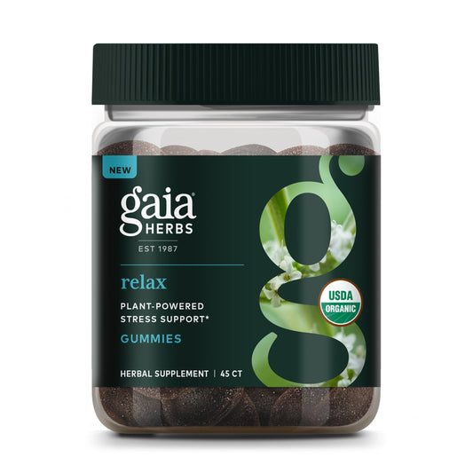 Gaia Herbs Relax Gummies packaging