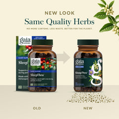 Gaia SleepThru jujube date image conveys soothing herbal notes for sleep.