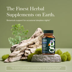 Close-up of Gaia Herbs Sound Sleep label