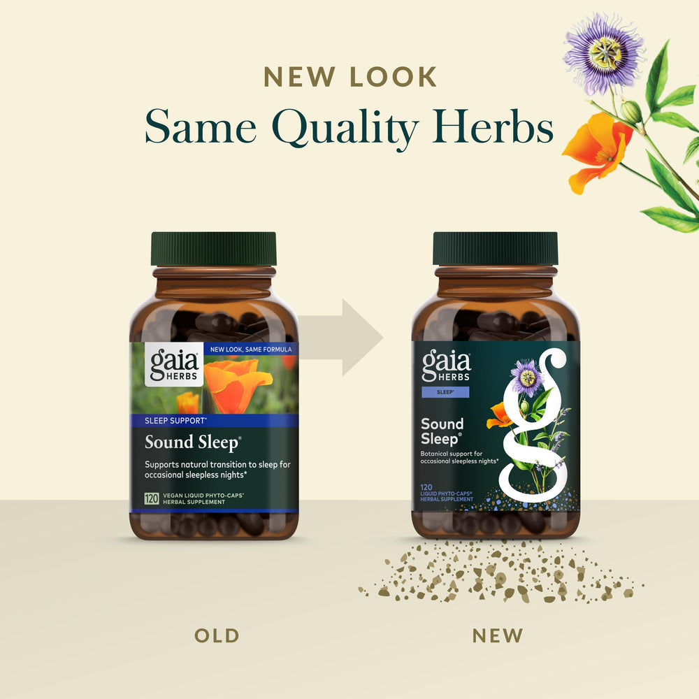 Vegan Gaia Herbs Sound Sleep label