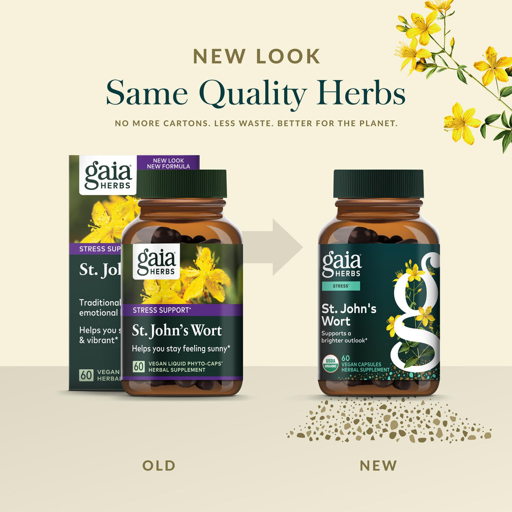 Quality and sourcing commitment graphic for Gaia Herbs