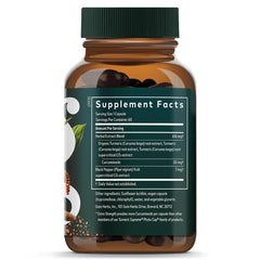 Gaia Herbs turmeric curcumin with black pepper extract for enhanced absorption.