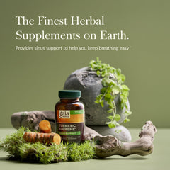 Purity-tested vegan and gluten-free claim on Gaia packaging