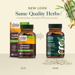 Gaia Herbs supplement on kitchen table representing daily wellness routine