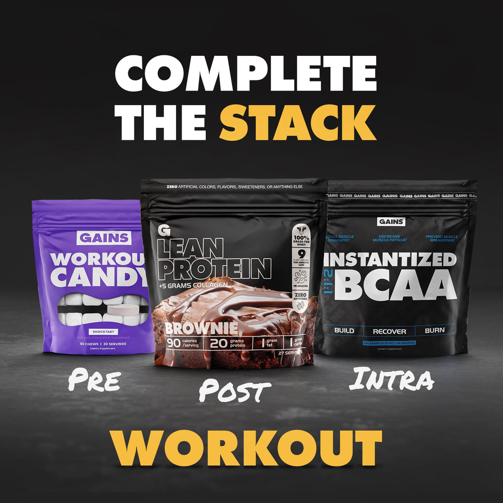 Gains in Bulk 30 servings per container supports steady use.