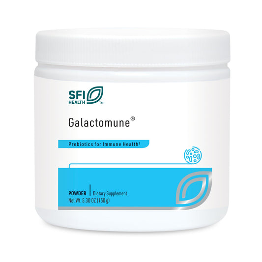 Front label of Klaire Labs Galactomune Powder