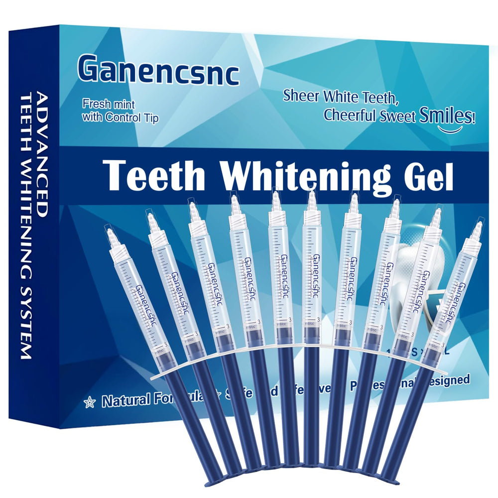 Ganencsnc 35% Carbamide Peroxide Teeth Whitening Gel Refills – 10-pack
