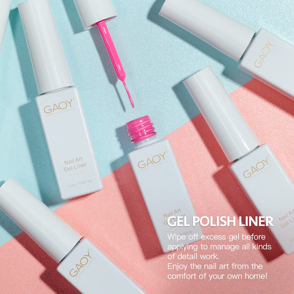 GAOY precision brush tool for delicate nail art and fine details.