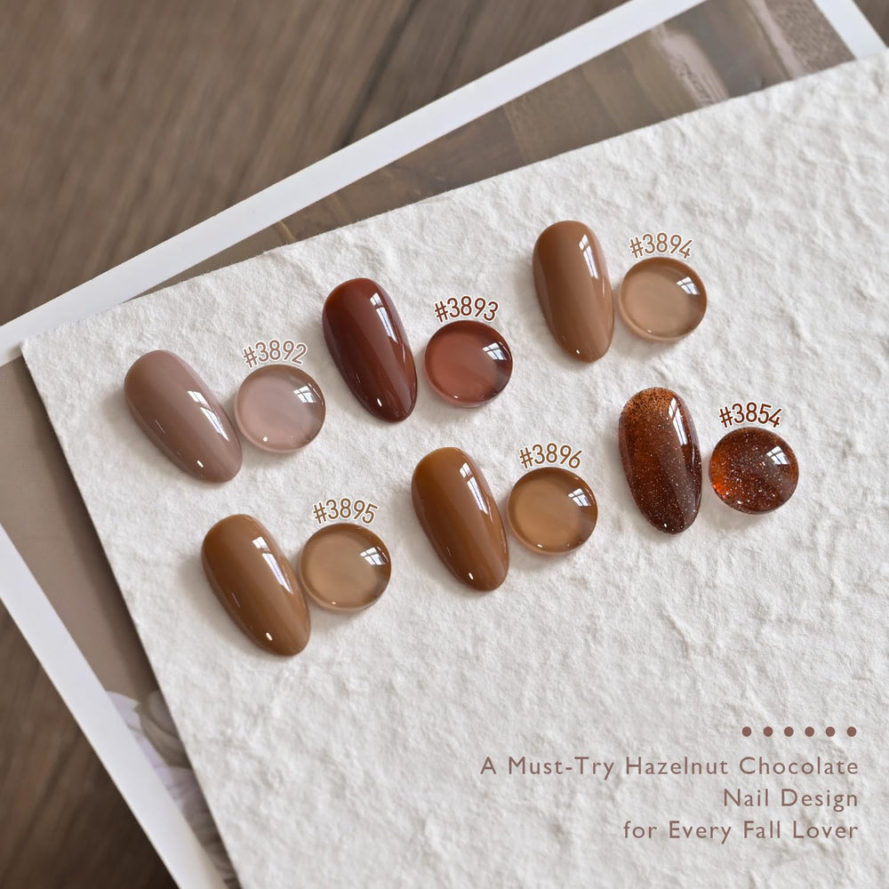 GAOY Cocoa brown shade gel polish for sophisticated UV gel nails