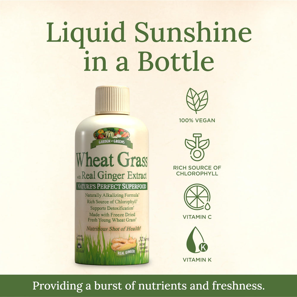 Windmill Health Products Garden Greens packaging and 32 servings label