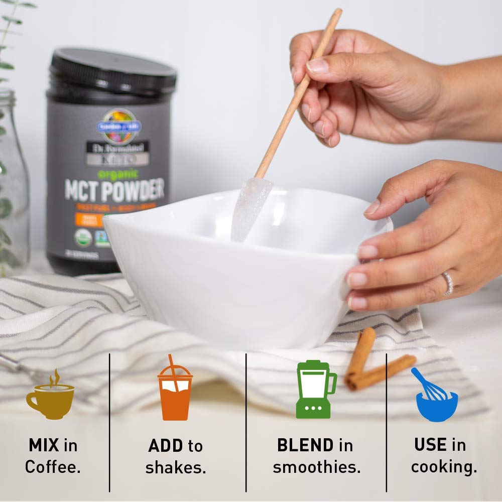 Powder being poured into a beverage