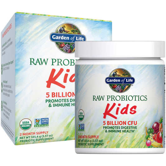 Bottle of Garden of Life Organic Raw Probiotics for Kids