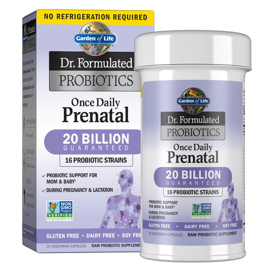 Garden of Life Once Daily Prenatal Probiotic bottle