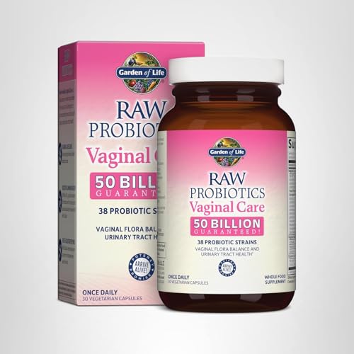 Informational graphic about benefits of Garden of Life Women's Vaginal Care probiotic