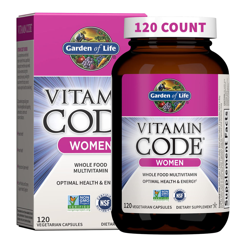 Hero image: Garden of Life Vitamin Code Women 120 vegetarian capsules