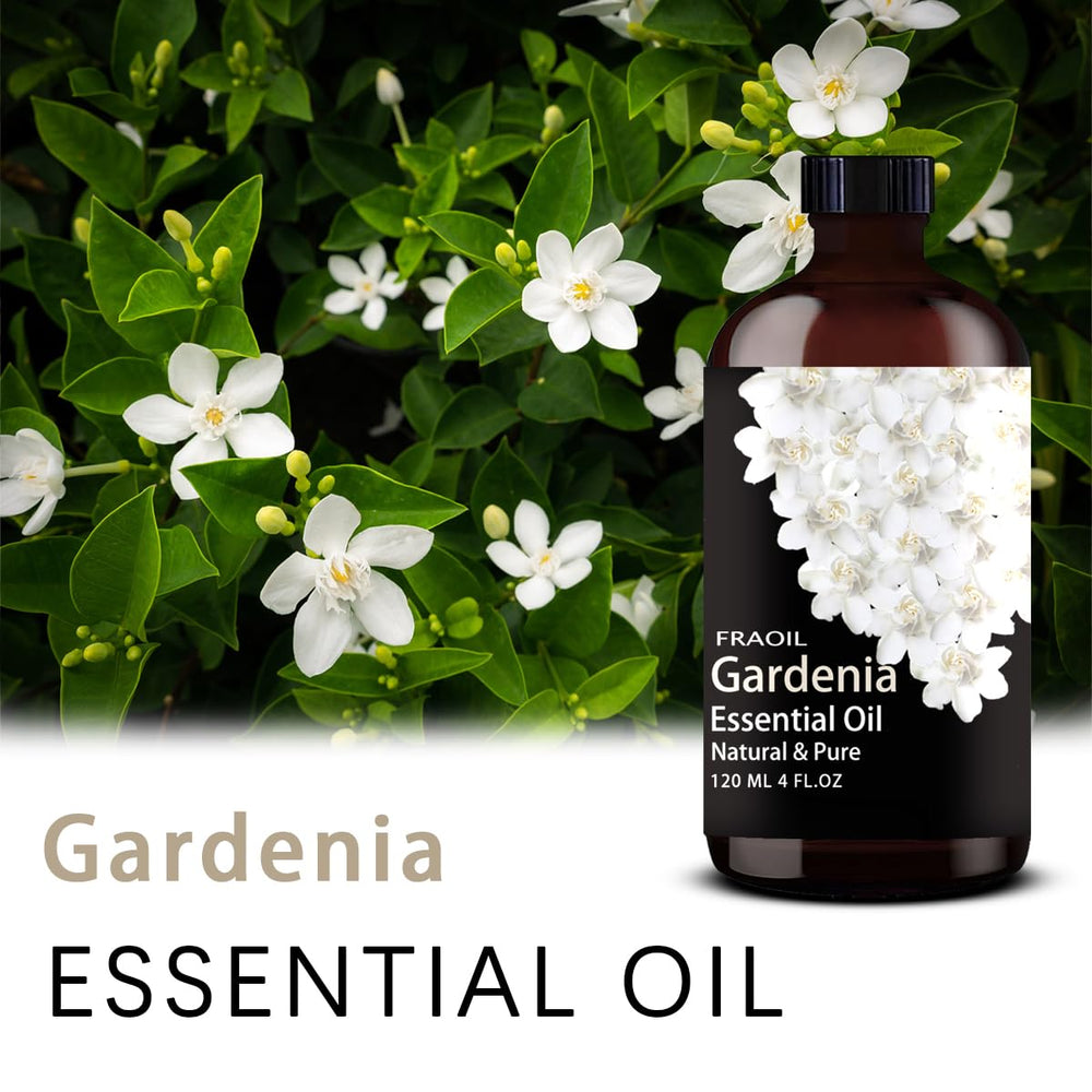 Gardenia essential oil bottle with glass dropper