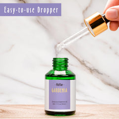 UV-protected glass bottle of Gardenia Fragrance Oil