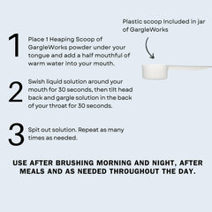 Ocean trace minerals blend included in GargleWorks rinse