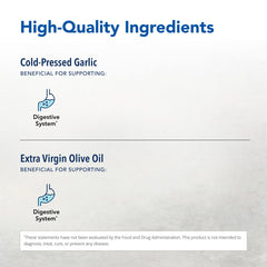 Garlex Oil of Wild Garlic 1 oz bottle label close-up