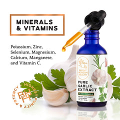1 fl oz garlic extract dropper bottle