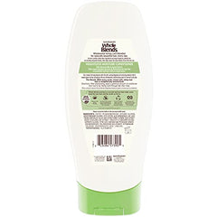 Garnier Whole Blends almond milk and agave ingredients close-up showing hydrating care.