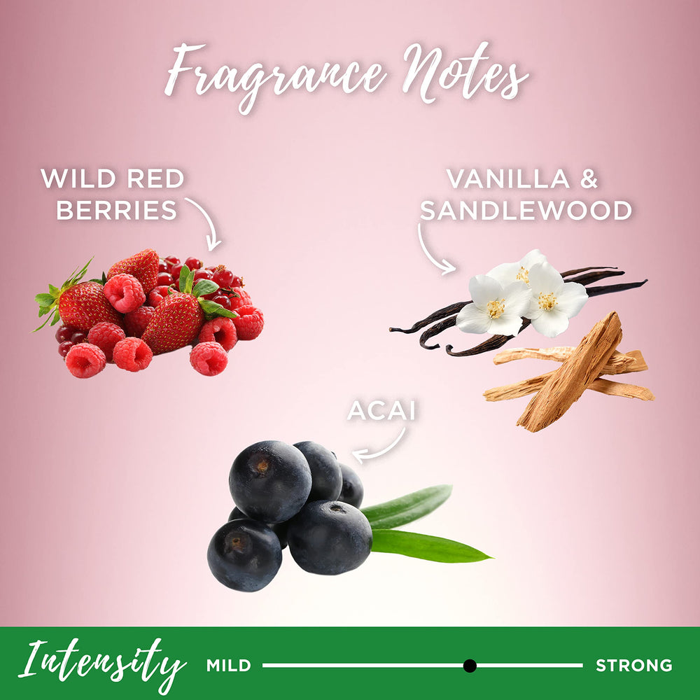 Garnier Whole Blends Cranberry extract badge communicates lightweight hydration for color-treated hair.
