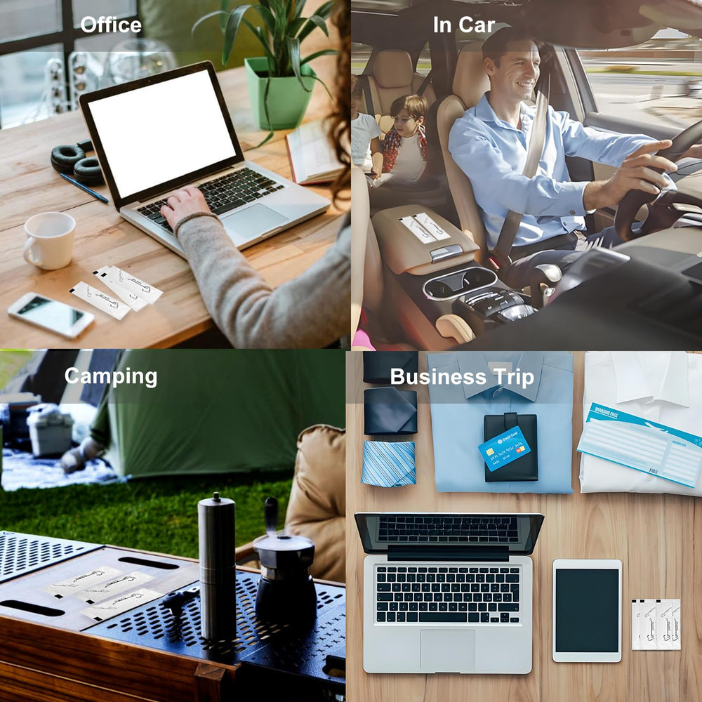 Three interlocking storage cases for organization at home, office, and travel