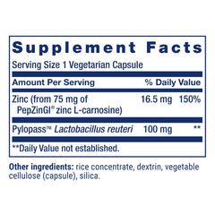 Pylopass Lactobacillus reuteri probiotic logo on packaging
