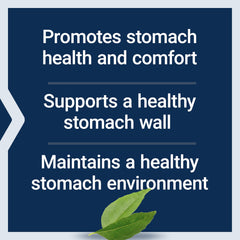Gluten-free and Non-GMO icons on Gastro-Ease label