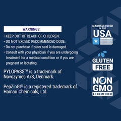 Gastro-Ease product box with branding and ingredients