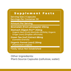 Dosage guidance: two capsules daily of GastroVen