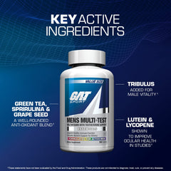 GAT SPORT Men's Multi + Test capsules spilling onto a surface