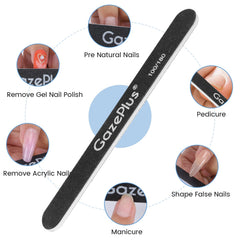 GAZEPPLUS washable nail files reusable after water cleaning