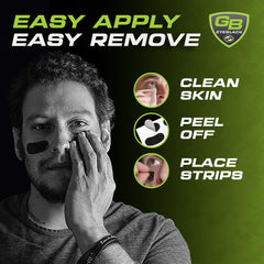 GB Eyeblack anti-smear design keeps faces clean during play.