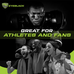 GB Eyeblack eye strips ideal for baseball, football, softball, lacrosse.