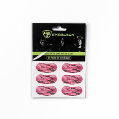 GB Eyeblack Pink Camo eye strips pack for game day glare control