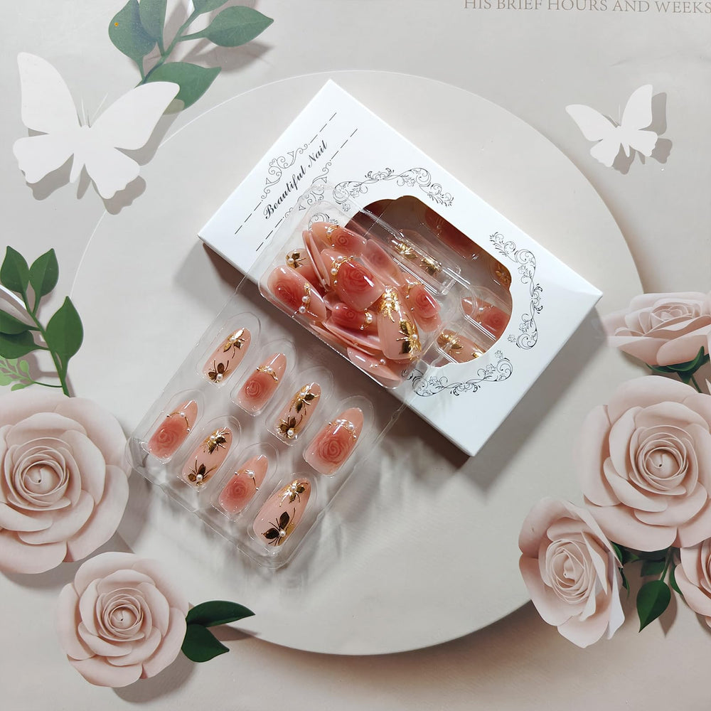 GCSQW Easy application with jelly glue and quick press for instant nails