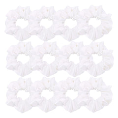 Gebelle satin silk scrunchies closeup texture showing premium fabric for gentle hair care.