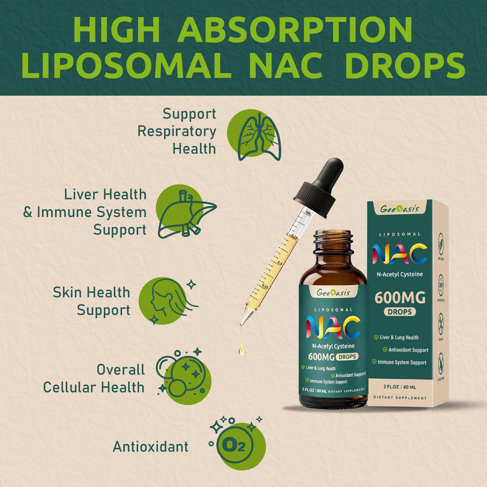 Adults and kids taking Geeoasis NAC drops with a glass of water