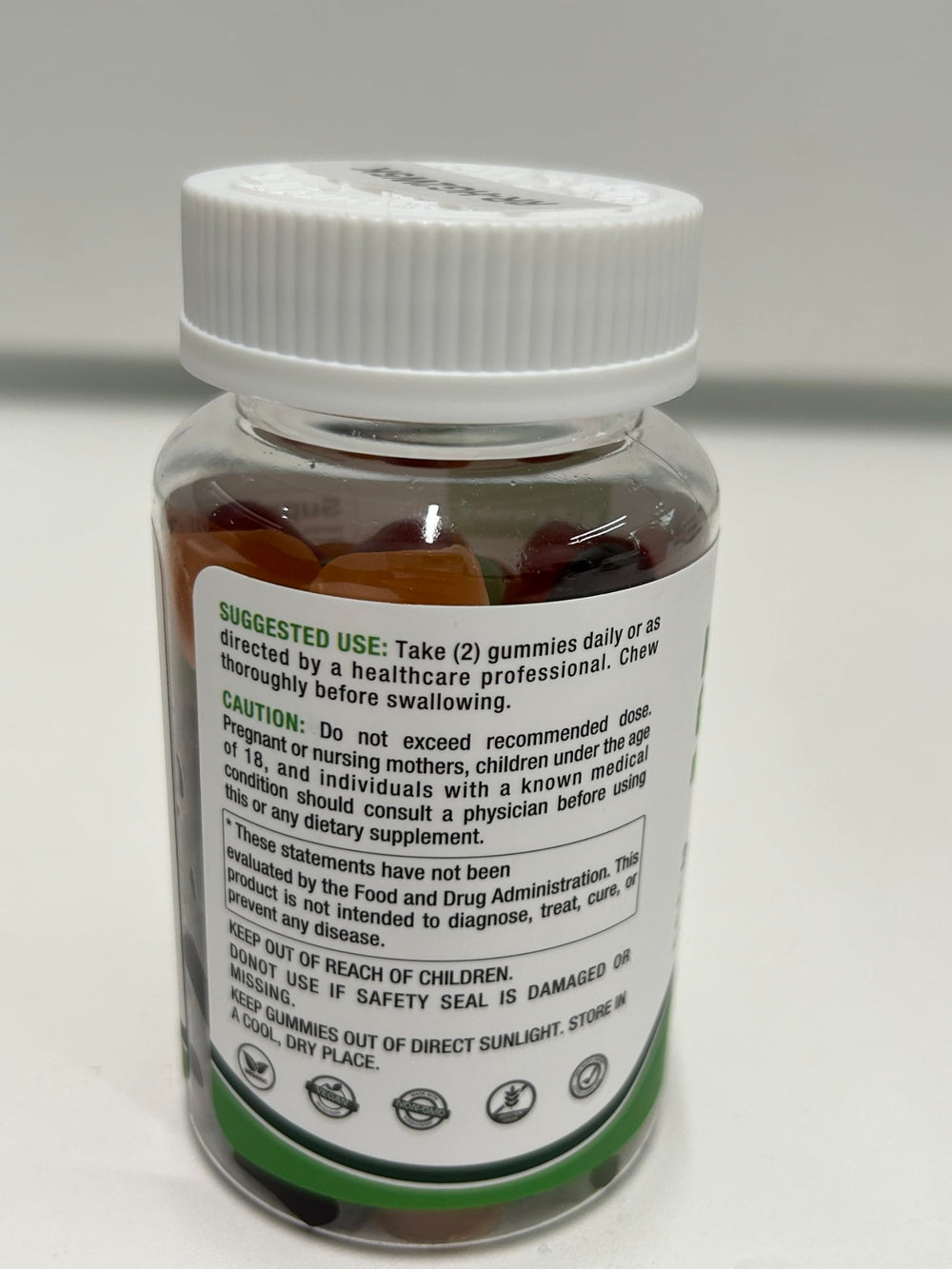 Gelatin-free vegan hemp gummies packaging