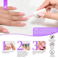 Gelike EC At-Home Manicure Solution in pink bottle for daily care