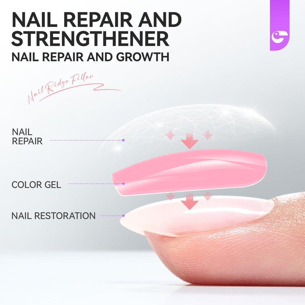 Gelike EC Protein Vitamin Enriched Formula nourishes fragile nails