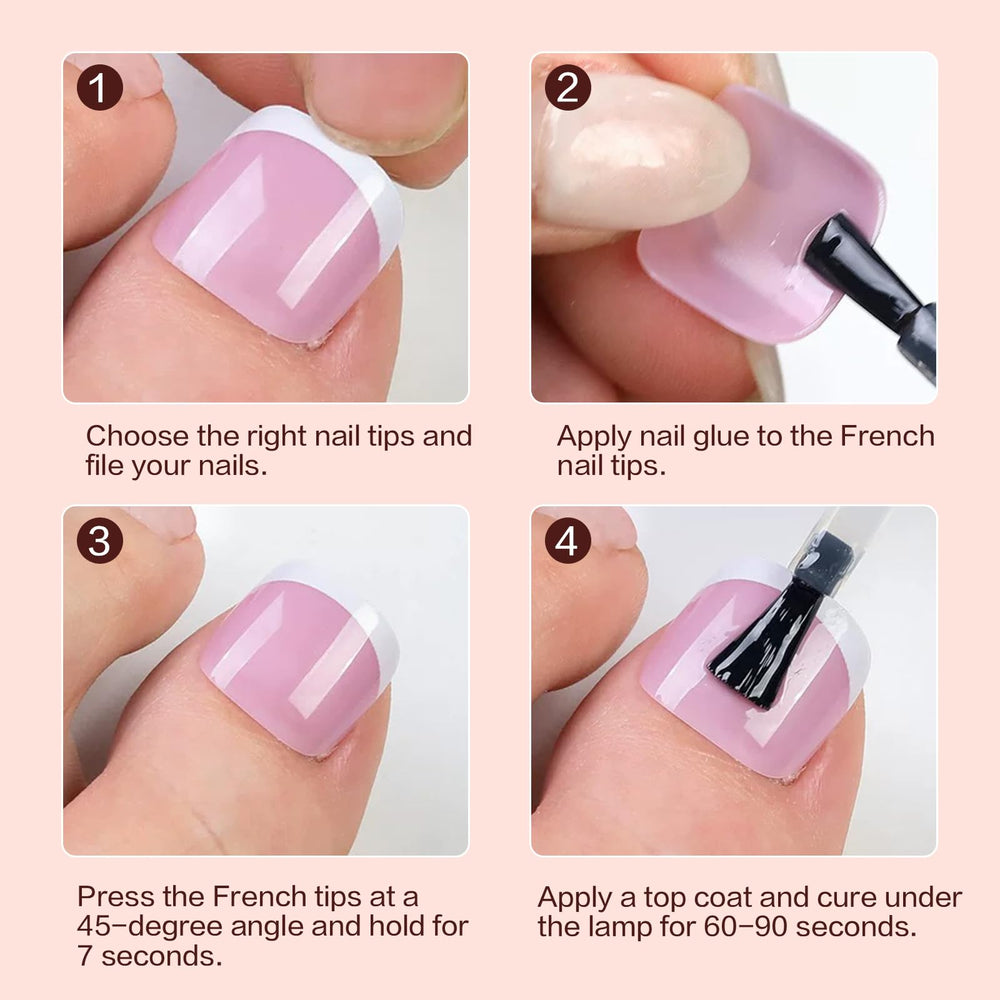GELLAKTIK durable semi-matte tips with strong adhesion