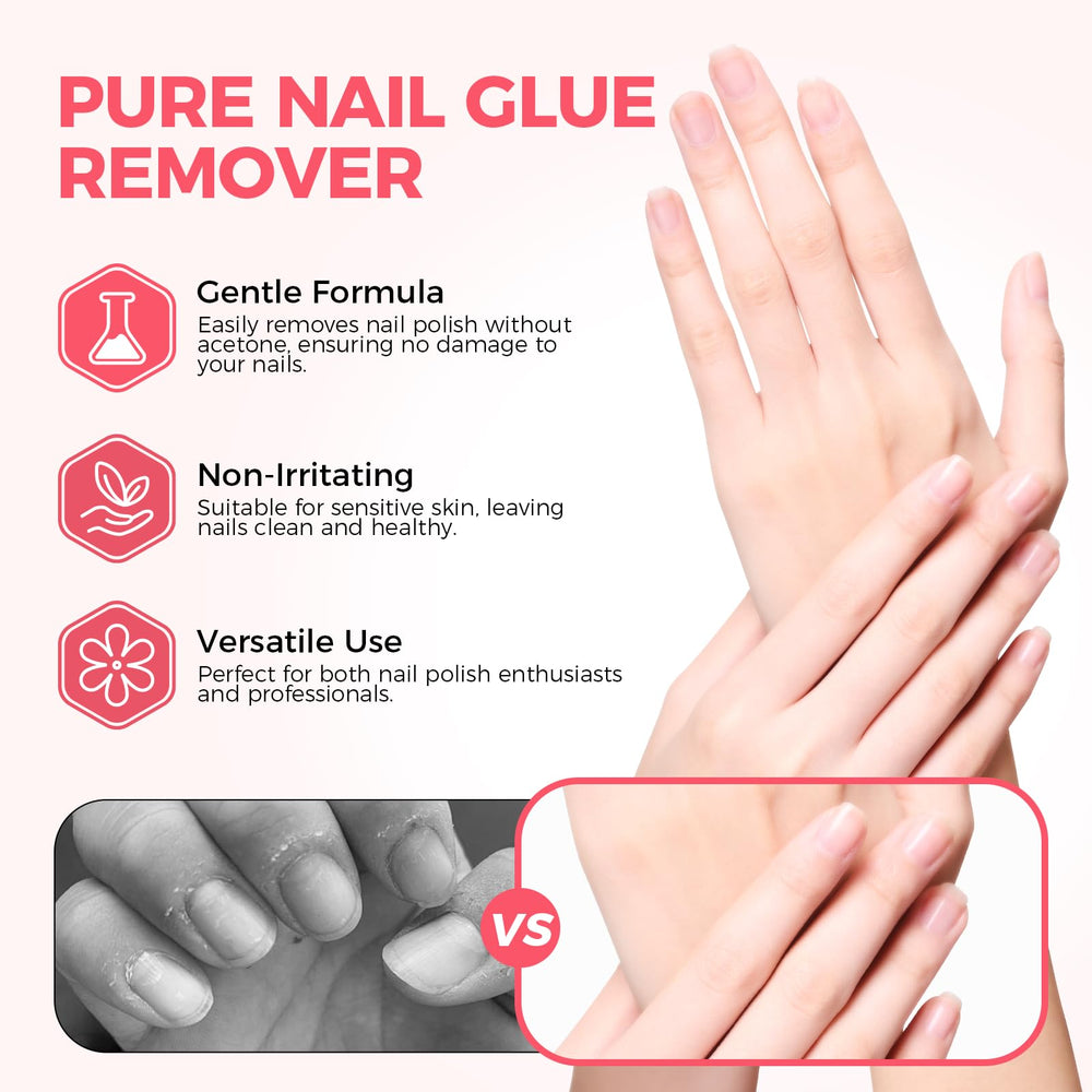 GELLAKTIK residue swipe cleanly removes glue.
